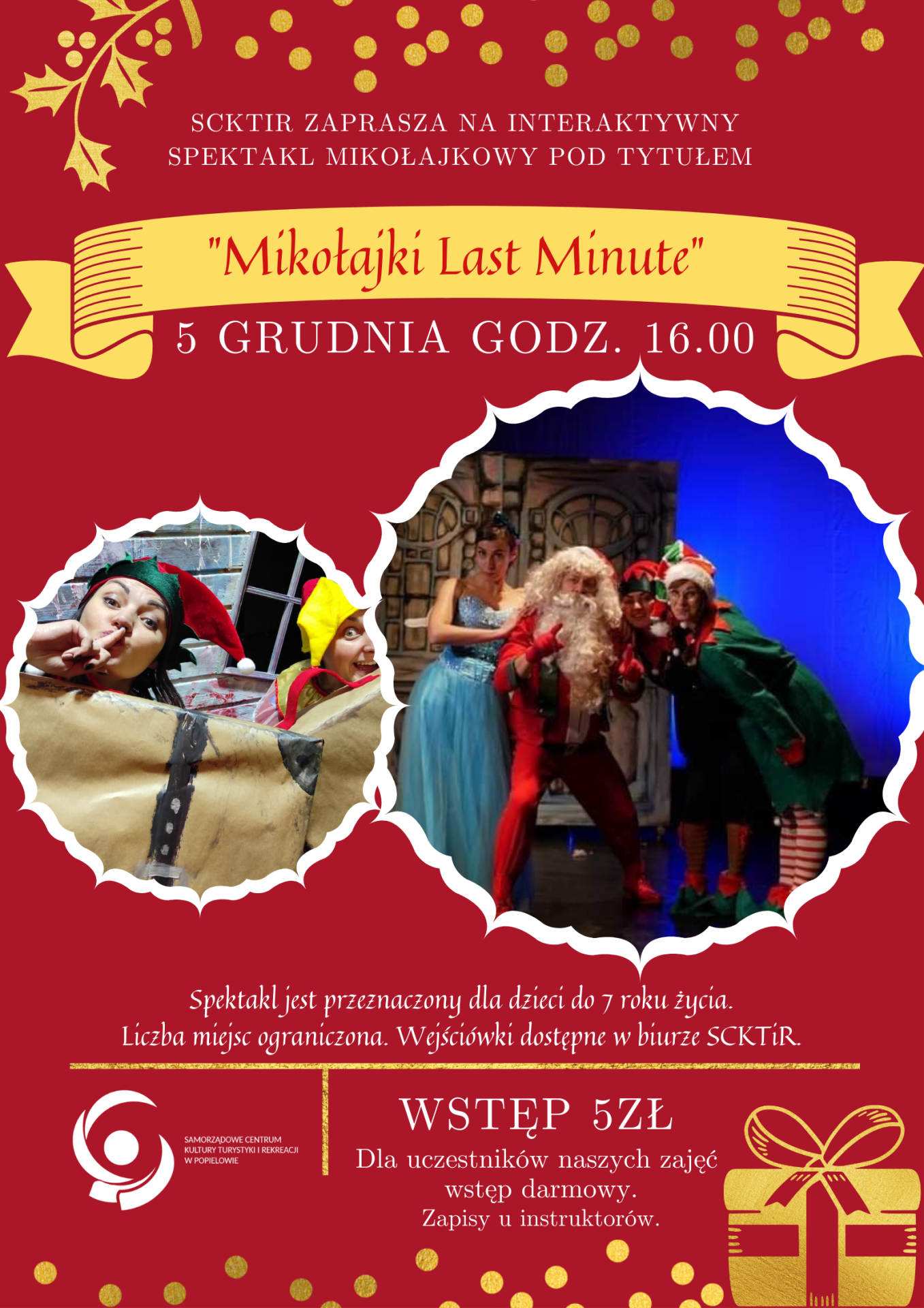Interaktywny spektakl dla dzieci Mikołajki Last Minute 